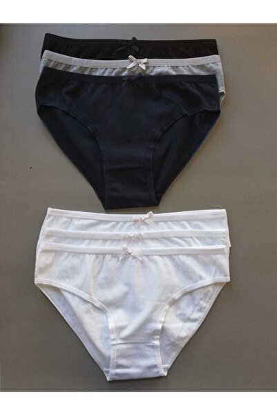 KOTA Kadın Renkli Paket Pamuk Cotton Külot Bikini 6'lı 5002