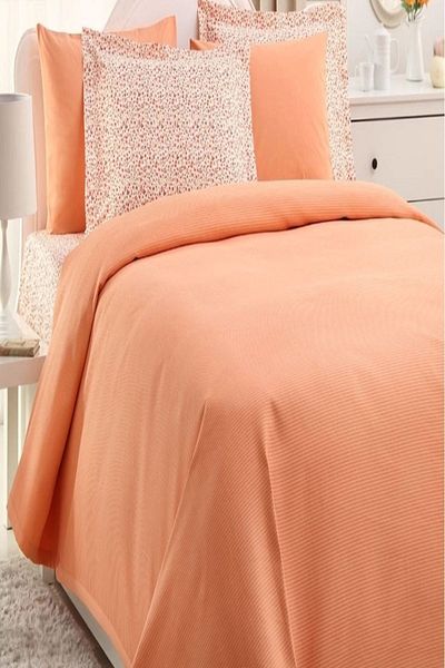Özdilek Fashion Single Luxury Pique Set Coral