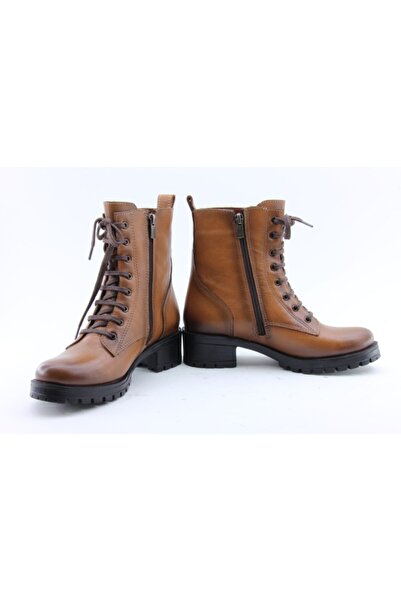 Alemara Kadın Kahverengi  Hakiki Deri Ve El İşçiliği Postal Model Bot