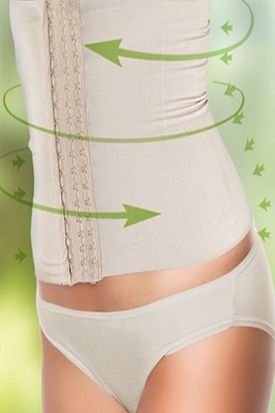 Miorre Women's Beige Strap Agraphed Shaping Waist Corset 237-004800
