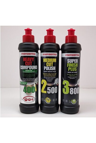 Menzerna Yeşil Seri 400 2500 3800 Pasta Hare Giderici Seti 250 ml