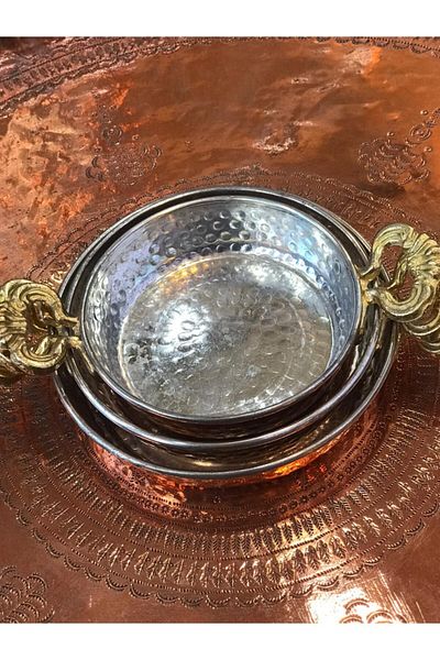 forevers Copper Pan Set of 2
