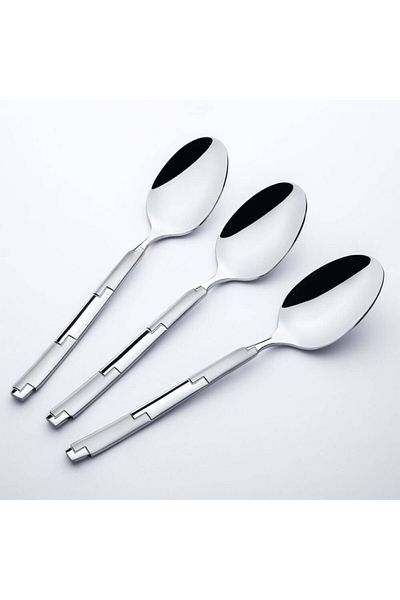 Nehir London Dessert Spoon 12 Pack Satin 50 Years Warranty