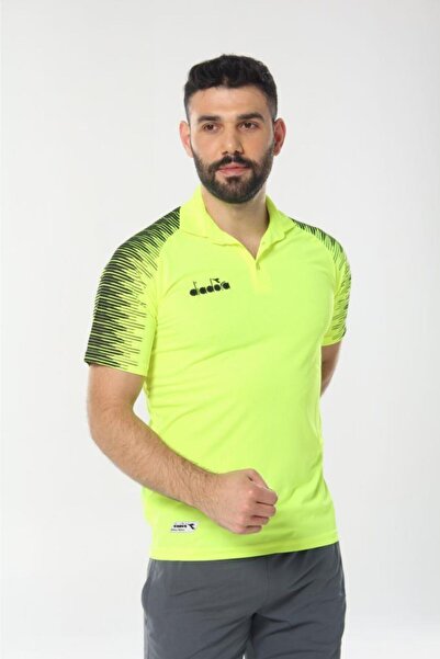 Diadora Unisex Green Rhythm Camping Polo T-shirt