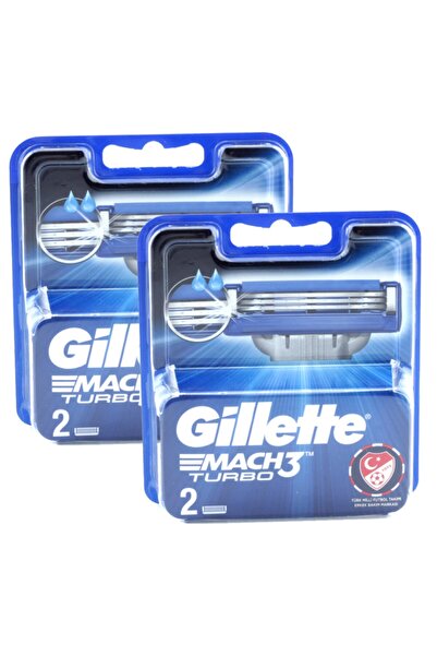 Gillette Tıraş Bıçağı Mach-3 Turbo 2 Li Başlık 2 Adet