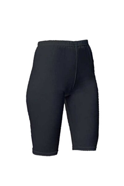 Manken لباس ضيق نسائي من القطن الممشط فوق الركبة 73020 باللون الأسود