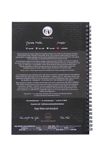 İZEV Special Design Spiral Notebook with "animals and We