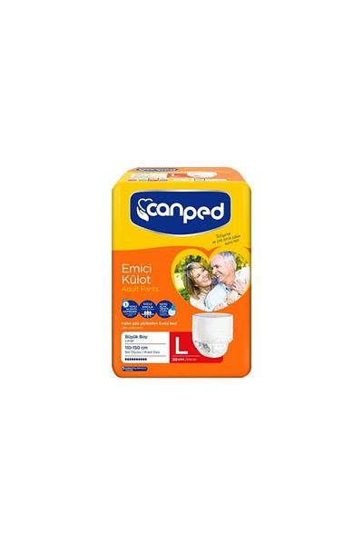 Canped Absorbent Panties Large 30 Pack Waist Circumference 110 cm 150 cm Adult Patient Diapers