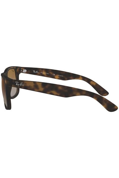 Ray-Ban Rb 4165 865t5 55 Justin Unisex Polarized Brown Bone Sunglasses