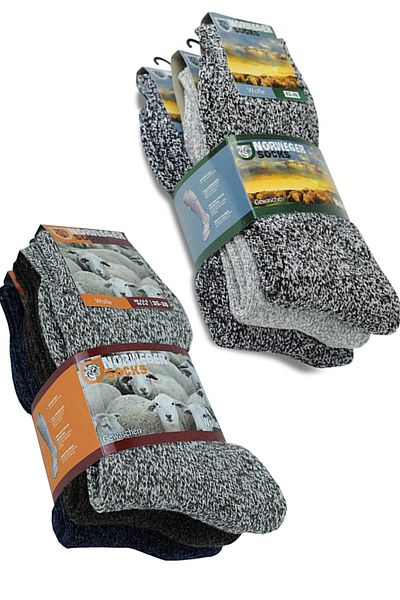 socksbox 6 ζευγάρια χειμερινές θερμικές κάλτσες τύπου Νορβηγίας με πετσέτα-nrvç6
