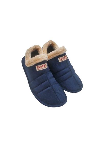 TREND AYAKKABI Μοντέρνα παπούτσια Unisex Navy Blue - Χρήσιμα οικιακά παπούτσια που διατηρούνται ζεστά