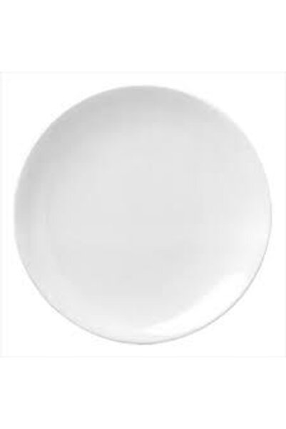 Güral Porselen White Flat Plate 6 Pieces 25 cm