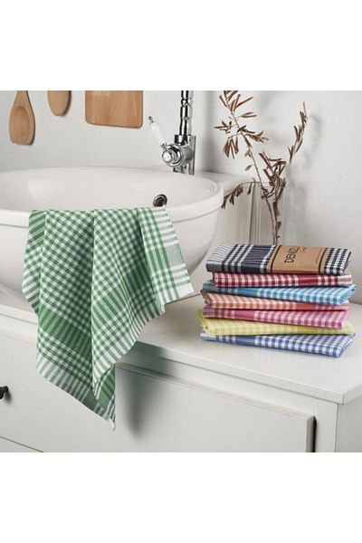 KISAYOL Concept - 8 Pieces 8 Colors 50x70 Kitchen Drying Cloths, Dish Drying Cloths - 8 Pack Napkins