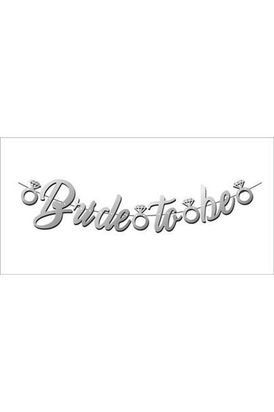 Acar Süs Bride Tobe Silver Lettering