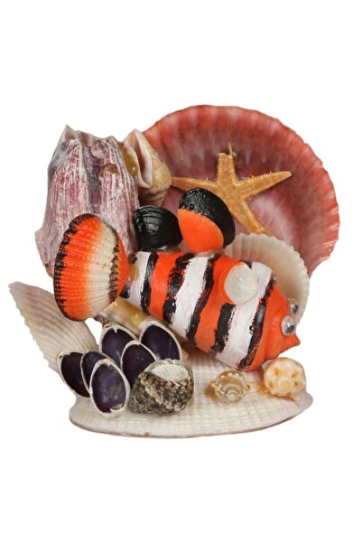 evinizdeki okyanus esintisi turkuaz hediyelik Kırmızı Nemo Balık Biblo