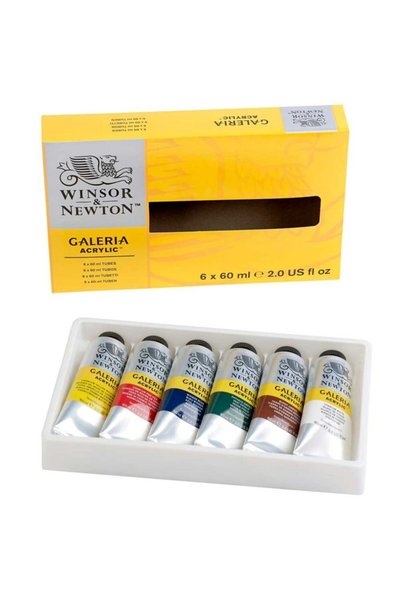 Winsor Newton Winsor & Newton : Galeria Akrilik Boya Seti : 6 Renk X 60 Ml Tüp