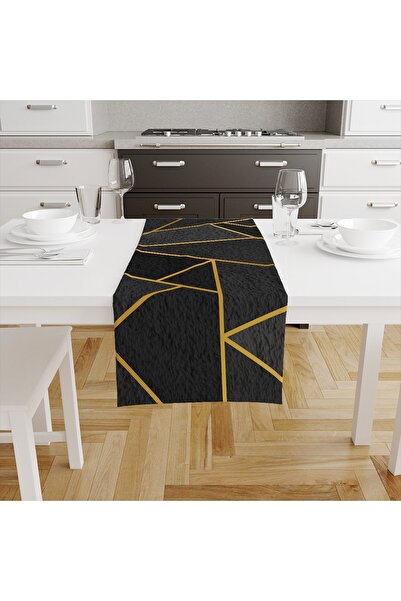 Talia Home Covoraș negru cu model geometric Tlar-159