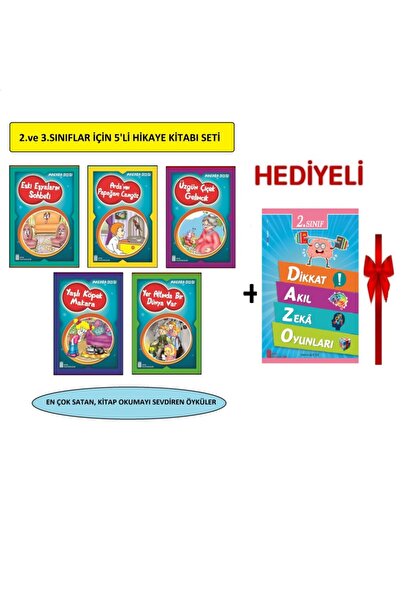 Ata Yayıncılık 2.sınıflar Için Renkli Eğlenceli 5'li Hikaye Kitabı Seti+2.sın...