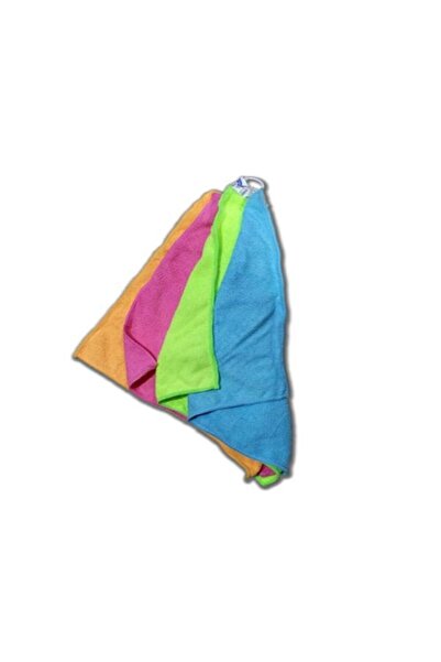 istesende Set de 4 cârpe de curățare din microfibră, cârpă colorată