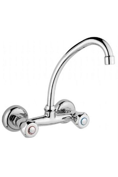 inam Wall Alpha Type Sink Faucet - Hot - Cold