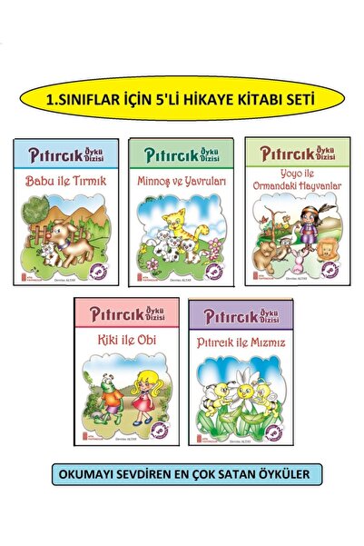 Ata Yayıncılık 1.ve 2.sınıflar Için 5'li Hikaye Kitabı Seti ( lar)