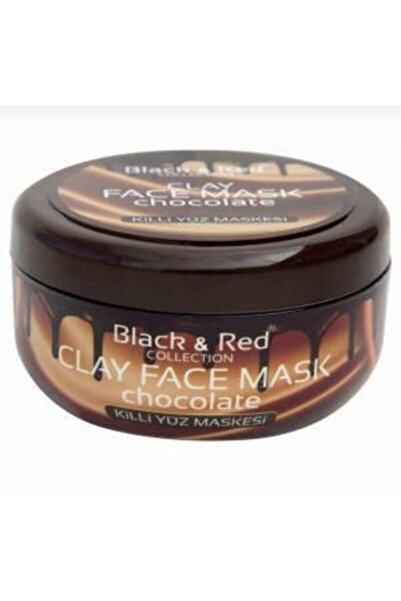 Black Red قناع الوجه بالطين والشوكولاتة باللونين الأسود والأحمر