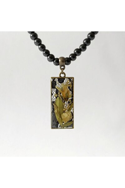 Halley Concept Custom Handmade Flower Design Resin Women's Necklace