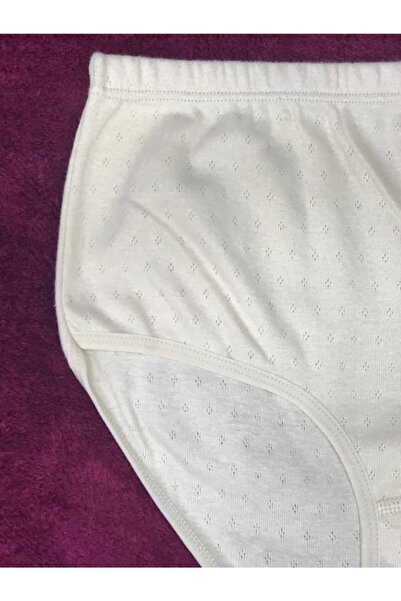 YILDIZ Women's Beige Patterned Piping Bato Panties Six Pack 3907