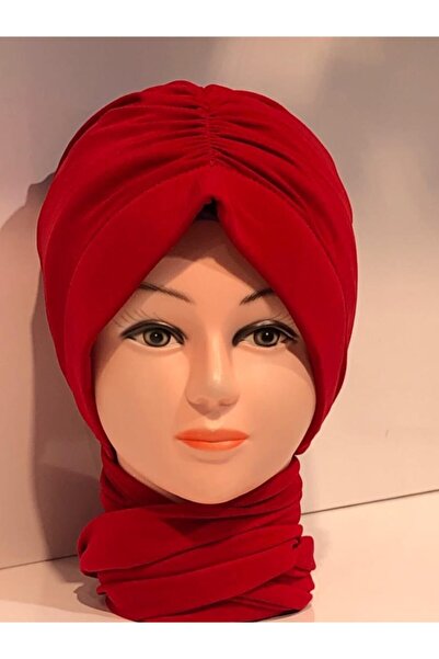 ŞURA ŞAL Kadın Kırmızı Dış Bone