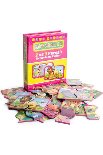 Diytoy , Animal and Vehicle Completion, Intelligence Cards, 2 and 3 Piece