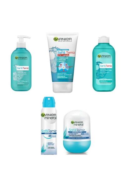 Garnier Saf & Temiz Yağlı Ciltlere Özel Deodorant Ve Roll-on Hediyeli Kişisel Bakım Seti