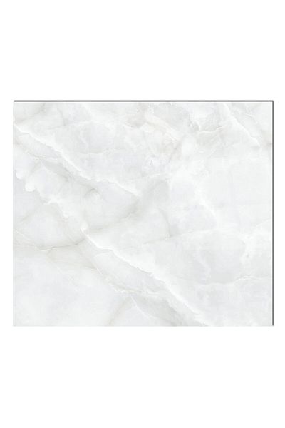 Olinpa 76X49,5 cm White Marble - Glass Stove, Countertop and Built-In Back Protector