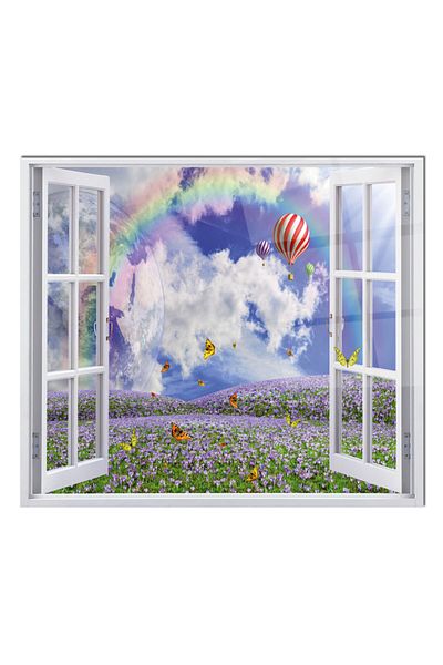 Olinpa 76X49,5 cm Glass Stove Back Protector Countertop Built-In Back Protector |   Window and Balloon