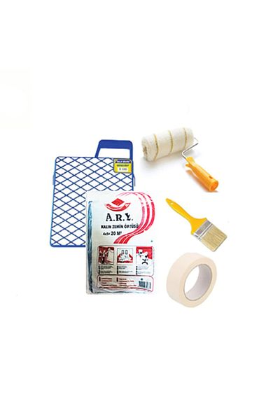 HMO Dizayn 5 Piece Painter Set Roller, cut, grid, thick Cover, tape