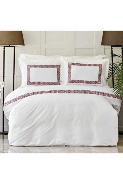 Karaca Home Alyssa Gül Kurusu %100 Pamuk Nakışlı Çift Kişilik Nevresim Takımı