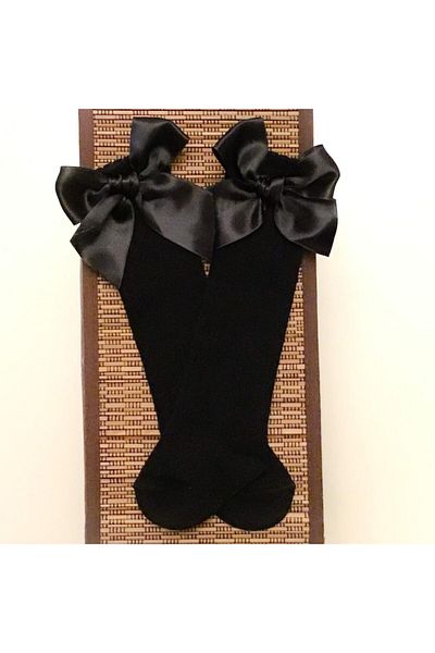 Sude Sdu Black Girl's Socks Ykp-8795445