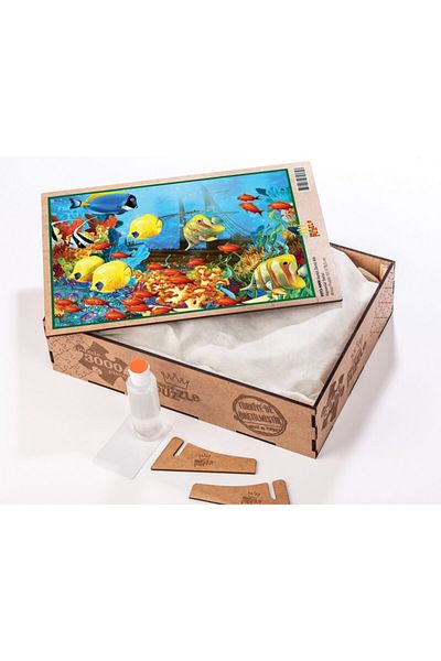 King Of Puzzle Colorful Undersea Wooden Puzzle 3000 Pieces