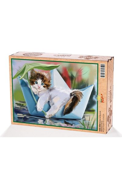 King Of Puzzle Kitten And Shipboy Wooden Puzzle 3000 Pieces