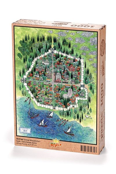 King Of Puzzle Türkiye Miniatures - Iznik - Nusret Çolpan Wooden Puzzle 1000 Pieces