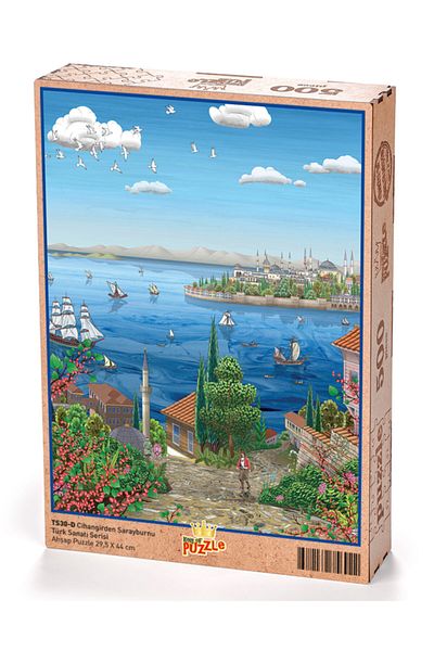 King Of Puzzle Cihangirden Palacewood - Nasuhi Hasan Çolpan Wooden Puzzle 500 Pieces
