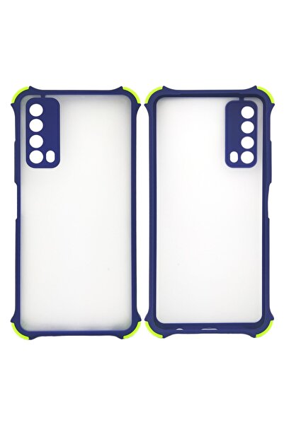 Joyroom Huawei P Smart 2021 Montreal Crash Korumalı Silikon Kılıf Mor