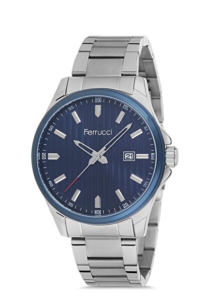 Ferrucci ساعة يد رجالية فضية