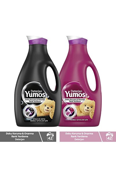 Yumoş Sıvı Çamaşır Deterjanı Renkli Giysiler Için Renk Koruma 2520 Ml + Solma...