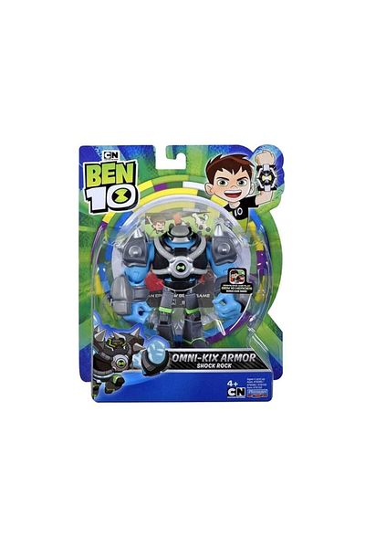 Ben 10 Action Figure - Omni Kix Armor Shock Rock - S1W13