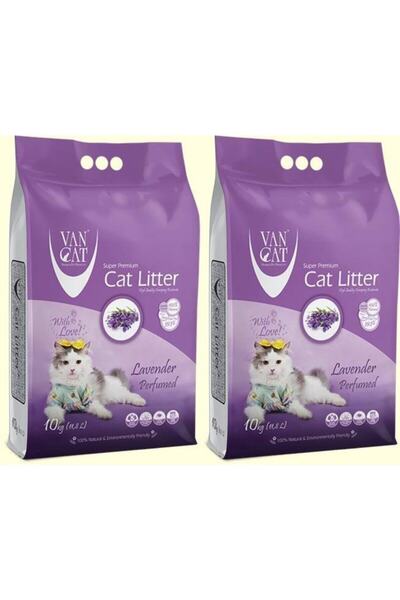 Vancat Lavanta Kokulu Ince Tane Kedi Kumu 10 Kg X 2 Adet