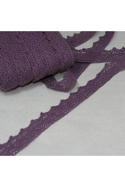 tuhafiyecimiz Purple Colored Cotton Lace (34518)