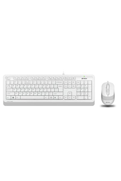 A4 Tech AP50 F1010 Beyaz Fstyler Usb Basmalı Türkçe M.medya Klavye Mouse Set
