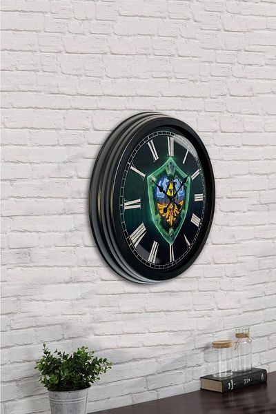 Kasva Concept Cadou 40 Cm Ceas de Perete Cool Metal Negru