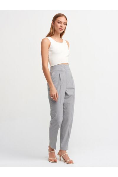 Dilvin 1027 Crew Neck Knitwear Sweater-ecru