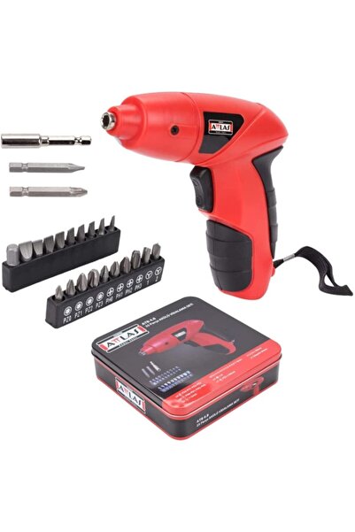 Attlas Atb 4.8 Volt 25 Parça Akülü Vidalama Makinesi Set